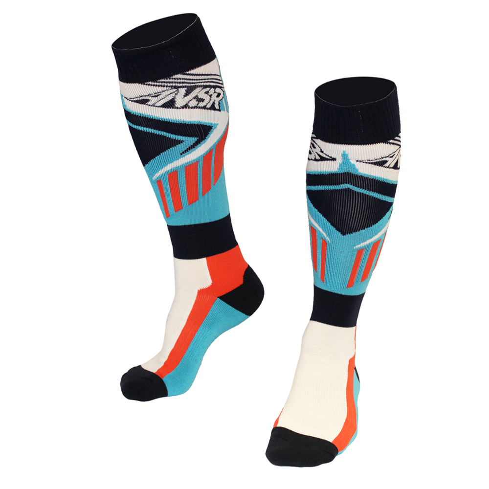 SOCK ZINGER RED/BLUE S/M